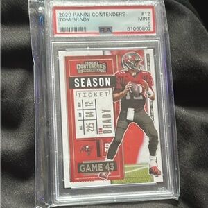 Tom Brady graded psa 9 months condition First year with Tampa & Super Bowl win!